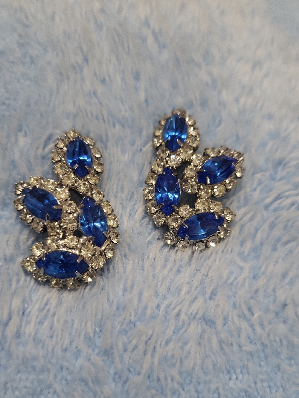 Blue Rhinesyone Statement Earrings - Classic Sparkle